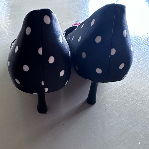 Satin polka dot shoes - Picture 3 of 4